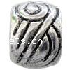 Perles European en alliage de zinc, rondelle, Placage, sans filetage, plus de couleurs à choisir Environ 5mm, Environ Vendu par sac