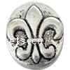 Zinc Alloy Flat Beads, Oval, plated Approx Approx [