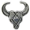 Zinc Alloy Animal Beads, Cow, plated Approx 2mm, Approx 