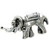Zinc Alloy Animal Beads, Elephant, plated Approx 1mm, Approx 