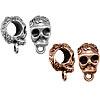 Zinc Alloy Bail Beads, Skull, plated nickel, lead & cadmium free Approx 5mm 