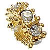Strass Zink Legierung Europa Perlen, Zinklegierung, Rondell, plattiert, ohne troll & mit Strass, keine, 5x11mm, Bohrung:ca. 5mm, verkauft von PC