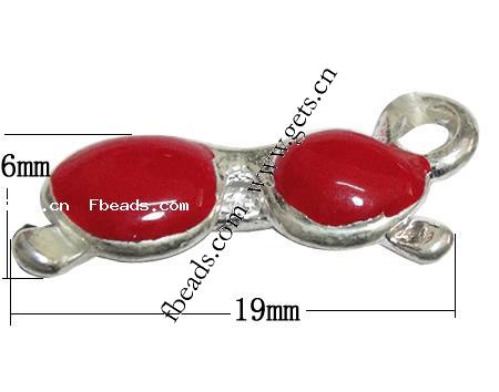 Zinc Alloy Tool Pendants, Glasses, plated, enamel, more colors for choice, 19x6x3mm, Hole:Approx 2mm, Sold By PC