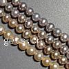 Perlas Patata Freshwater, Perlas cultivadas de agua dulce, natural, color mixto, Grado A, 5-6mm, agujero:aproximado 0.8mm, longitud:15 Inch, Vendido por Sarta