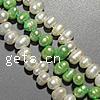 Button Cultured Freshwater Pearl Beads, Teardrop, natural, top drilled, mixed colors, 5-6mm Approx 0.8mm Inch 