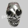 Zinc Alloy European Beads, Skull, plated, without troll Approx 4.5mm 
