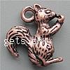 Zinc Alloy Animal Pendants, Squirrel, plated Approx 2.5mm, Approx 