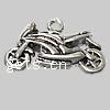 Vehicle Shaped Zinc Alloy Pendants, Motorcycle, plated Approx 2mm 