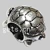 Zinc Alloy European Beads, Turtle, plated, without troll Approx 4.5mm 