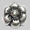 Perles European en alliage de zinc, fleur, Placage, sans filetage, plus de couleurs à choisir Environ 4.5mm, Vendu par PC