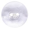 2 Hole Acrylic Button, Flat Round, faceted & translucent Approx 2mm, Approx 