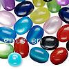 Translucent Resin Beads, Oval, mixed colors 