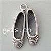 Sterling Silver Shoes Pendants, 925 Sterling Silver, plated Approx 2.2mm 