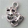 Sterling Silver Animal Pendants, 925 Sterling Silver, Mask, plated, hollow Approx 1.5mm 