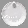 Transparent Acrylic Pendants, Flat Round, translucent Approx 1mm, Approx 
