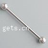 Stainless Steel Straight Barbell, 304 Stainless Steel, original color 