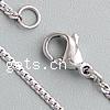Fashion Stainless Steel Necklace Chain, curb chain, original color Inch 