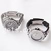 Bracelets de montre pour femmes, alliage de zinc, avec verre & plastique, Placage, avec strass, plus de couleurs à choisir pouce, Vendu par PC