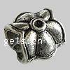 Zinc Alloy Large Hole Beads, Flower, plated Approx 6mm 