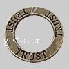 Zinc Alloy Linking Ring, Donut, word trust, plated, with letter pattern nickel, lead & cadmium free Approx 16mm 