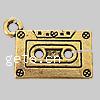 Musical Instrument Shaped Zinc Alloy Pendants, Rectangle, plated nickel, lead & cadmium free Approx 3mm 