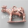 Zinc Alloy Animal Pendants, Cow, plated Approx 2mm, Approx 