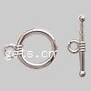 CCB Plastic Toggle Clasp, Copper Coated Plastic, plated, single-strand nickel, lead & cadmium free ; Approx 3mm, Approx 