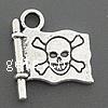 Zinc Alloy Jewelry Pendants, with skull pattern cadmium free Approx 2.5mm, Approx 