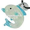 Кулоны лэмпворк в форме животного, Лэмпворк, Дельфин, двухцветный отверстие:Приблизительно 1.5mm, продается PC