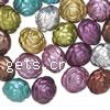 Mixed Acrylic Jewelry Beads, Round, painted, layered, mixed colors, 20mm, Approx 