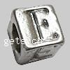 Zinc Alloy European Beads, Cube, plated, without troll Approx 5mm 