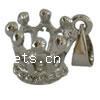 Zinc Alloy Crown Pendants, plated cadmium free Approx 5mm 