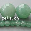 Green Aventurine Bead, Round, natural & handmade faceted Approx 1-1.5mm Inch 