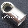 Brass End Cap, Tube, plated Approx 2.7mm 