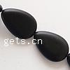 Черный камень, черный камень, Каплевидная форма отверстие:Приблизительно 2mm, длина:15 дюймовый, Приблизительно 13ПК/Strand, продается Strand