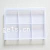 Plastic Bead Container, Rectangle, 6 cells 
