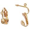 Brass Clip On Earring Finding, plated Approx 2mm 