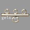 Zinc Alloy Connector Bar, plated, 3/1 loop nickel, lead & cadmium free, 25mm Approx 6mm 