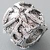 Perles European en alliage de zinc, tambour, sans cadmium Environ 5mm, Vendu par PC