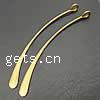 Brass Bookmark, plated, with loop Approx 2mm 