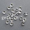 Perles de verre ligné argent, perles de rocaille en verre, rondelle, argenté, plus de couleurs à choisir Environ 0.5mm Vendu par sac