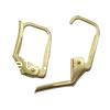Brass Lever Back Earring Component, plated 