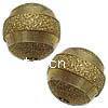 Brass Stardust Beads, Round, plated, stripe 10mm Approx 2mm 