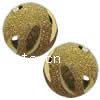 Brass Stardust Beads, Round, plated, hollow 14mm Approx 2mm 