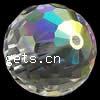Perle de CRYSTALLIZED™ 5003 cristal , CRYSTALLIZED™, Rond, facettes, cristal transparent AB, 12mm Environ 1.3mm Vendu par sac