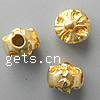Brass Jewelry Beads, Flat Round, plated Approx 2mm 
