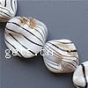 Painted Shell Beads, Nuggets, stripe Approx 1mm Approx 15 Inch, Approx 