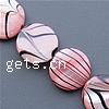 Painted Shell Beads, Flat Round, stripe, black Approx 1mm Approx 15 Inch, Approx 