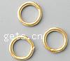 Brass Soldered Jump Ring, Donut, plated 