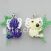 Glass Charm Jewelry Kits, Glass Seed Beads, Koala, handmade, kumihimo approx 